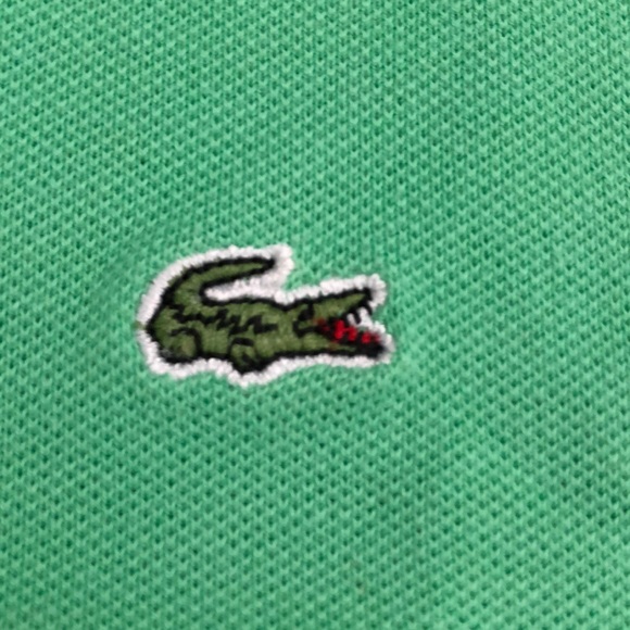 Green Lacoste Stretch Cotton Piqué Polo - Picture 2 of 3
